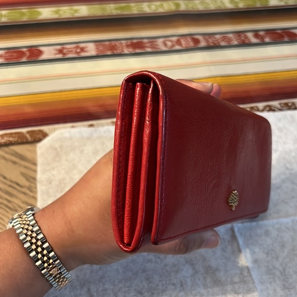 Mulberry Continental Wallet - Classic Grain - Red - Picture 7 of 8